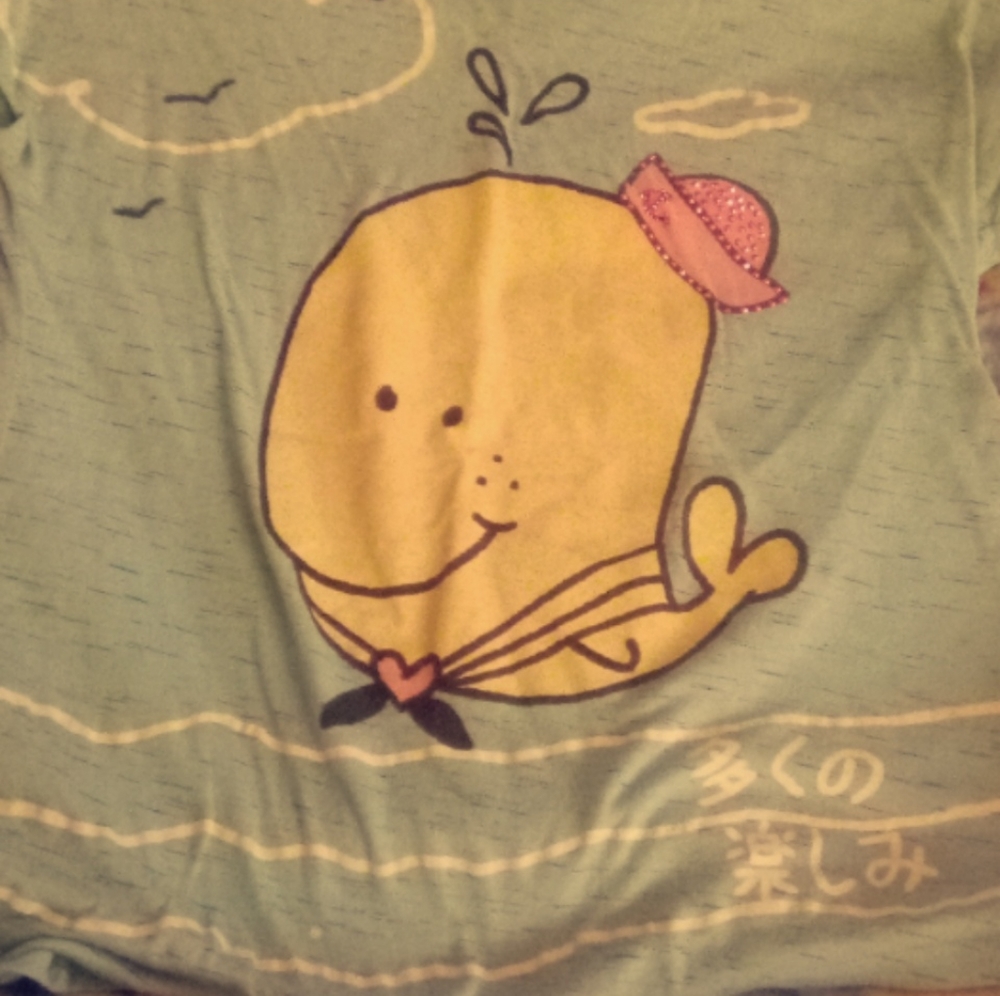 Kids shirt with whale on it